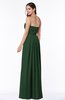 ColsBM Rosa Hunter Green Mature Sleeveless Zipper Chiffon Ruching Plus Size Bridesmaid Dresses