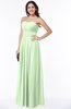 ColsBM Rosa Pale Green Mature Sleeveless Zipper Chiffon Ruching Plus Size Bridesmaid Dresses