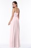 ColsBM Rosa Petal Pink Mature Sleeveless Zipper Chiffon Ruching Plus Size Bridesmaid Dresses