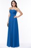 ColsBM Rosa Royal Blue Mature Sleeveless Zipper Chiffon Ruching Plus Size Bridesmaid Dresses