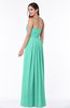 ColsBM Rosa Seafoam Green Mature Sleeveless Zipper Chiffon Ruching Plus Size Bridesmaid Dresses
