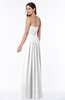 ColsBM Rosa White Mature Sleeveless Zipper Chiffon Ruching Plus Size Bridesmaid Dresses
