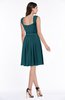 ColsBM Kori Blue Green Classic Wide Square Sleeveless Chiffon Sash Bridesmaid Dresses