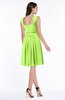ColsBM Kori Bright Green Classic Wide Square Sleeveless Chiffon Sash Bridesmaid Dresses