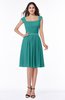 ColsBM Kori Emerald Green Classic Wide Square Sleeveless Chiffon Sash Bridesmaid Dresses