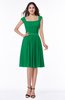 ColsBM Kori Green Classic Wide Square Sleeveless Chiffon Sash Bridesmaid Dresses