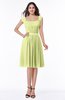 ColsBM Kori Lime Green Classic Wide Square Sleeveless Chiffon Sash Bridesmaid Dresses