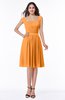 ColsBM Kori Orange Classic Wide Square Sleeveless Chiffon Sash Bridesmaid Dresses