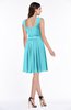 ColsBM Kori Turquoise Classic Wide Square Sleeveless Chiffon Sash Bridesmaid Dresses