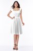 ColsBM Kori White Classic Wide Square Sleeveless Chiffon Sash Bridesmaid Dresses