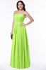 ColsBM Amia Bright Green Traditional A-line Zipper Chiffon Ribbon Plus Size Bridesmaid Dresses