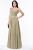 ColsBM Amia Candied Ginger Traditional A-line Zipper Chiffon Ribbon Plus Size Bridesmaid Dresses
