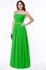 ColsBM Amia Classic Green Traditional A-line Zipper Chiffon Ribbon Plus Size Bridesmaid Dresses