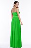 ColsBM Amia Classic Green Traditional A-line Zipper Chiffon Ribbon Plus Size Bridesmaid Dresses