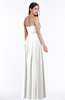 ColsBM Amia Cloud White Traditional A-line Zipper Chiffon Ribbon Plus Size Bridesmaid Dresses