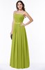 ColsBM Amia Green Oasis Traditional A-line Zipper Chiffon Ribbon Plus Size Bridesmaid Dresses