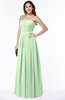 ColsBM Amia Light Green Traditional A-line Zipper Chiffon Ribbon Plus Size Bridesmaid Dresses