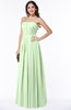 ColsBM Amia Pale Green Traditional A-line Zipper Chiffon Ribbon Plus Size Bridesmaid Dresses