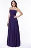 ColsBM Amia Royal Purple Traditional A-line Zipper Chiffon Ribbon Plus Size Bridesmaid Dresses