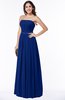 ColsBM Amia Sodalite Blue Traditional A-line Zipper Chiffon Ribbon Plus Size Bridesmaid Dresses