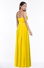 ColsBM Amia Yellow Traditional A-line Zipper Chiffon Ribbon Plus Size Bridesmaid Dresses
