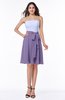 ColsBM Emersyn Lilac Modest Sleeveless Zip up Chiffon Knee Length Sash Bridesmaid Dresses