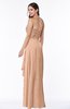 ColsBM Mira Almost Apricot Classic A-line Zipper Chiffon Floor Length Plus Size Bridesmaid Dresses