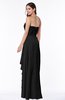 ColsBM Mira Black Classic A-line Zipper Chiffon Floor Length Plus Size Bridesmaid Dresses