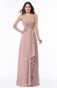 ColsBM Mira Blush Pink Classic A-line Zipper Chiffon Floor Length Plus Size Bridesmaid Dresses