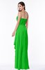 ColsBM Mira Classic Green Classic A-line Zipper Chiffon Floor Length Plus Size Bridesmaid Dresses