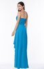 ColsBM Mira Cornflower Blue Classic A-line Zipper Chiffon Floor Length Plus Size Bridesmaid Dresses