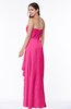 ColsBM Mira Fandango Pink Classic A-line Zipper Chiffon Floor Length Plus Size Bridesmaid Dresses
