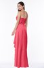 ColsBM Mira Guava Classic A-line Zipper Chiffon Floor Length Plus Size Bridesmaid Dresses