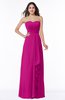 ColsBM Mira Hot Pink Classic A-line Zipper Chiffon Floor Length Plus Size Bridesmaid Dresses