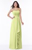 ColsBM Mira Lime Green Classic A-line Zipper Chiffon Floor Length Plus Size Bridesmaid Dresses