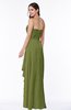 ColsBM Mira Olive Green Classic A-line Zipper Chiffon Floor Length Plus Size Bridesmaid Dresses
