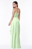 ColsBM Mira Pale Green Classic A-line Zipper Chiffon Floor Length Plus Size Bridesmaid Dresses