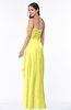 ColsBM Mira Pale Yellow Classic A-line Zipper Chiffon Floor Length Plus Size Bridesmaid Dresses