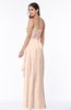 ColsBM Mira Peach Puree Classic A-line Zipper Chiffon Floor Length Plus Size Bridesmaid Dresses