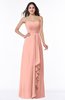 ColsBM Mira Peach Classic A-line Zipper Chiffon Floor Length Plus Size Bridesmaid Dresses