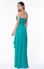 ColsBM Mira Peacock Blue Classic A-line Zipper Chiffon Floor Length Plus Size Bridesmaid Dresses