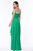 ColsBM Mira Pepper Green Classic A-line Zipper Chiffon Floor Length Plus Size Bridesmaid Dresses