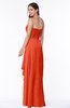 ColsBM Mira Persimmon Classic A-line Zipper Chiffon Floor Length Plus Size Bridesmaid Dresses