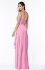ColsBM Mira Pink Classic A-line Zipper Chiffon Floor Length Plus Size Bridesmaid Dresses