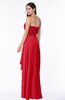 ColsBM Mira Red Classic A-line Zipper Chiffon Floor Length Plus Size Bridesmaid Dresses