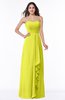 ColsBM Mira Sulphur Spring Classic A-line Zipper Chiffon Floor Length Plus Size Bridesmaid Dresses