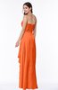 ColsBM Mira Tangerine Classic A-line Zipper Chiffon Floor Length Plus Size Bridesmaid Dresses