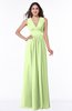 ColsBM Bonnie Butterfly Traditional V-neck Zip up Chiffon Floor Length Ruching Plus Size Bridesmaid Dresses