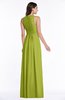 ColsBM Bonnie Green Oasis Traditional V-neck Zip up Chiffon Floor Length Ruching Plus Size Bridesmaid Dresses