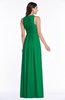 ColsBM Bonnie Green Traditional V-neck Zip up Chiffon Floor Length Ruching Plus Size Bridesmaid Dresses